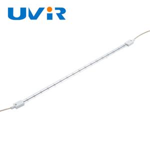 China Transparent IR Halogen Lamps , 5000h Cylindrical Infrared Heating Tube wholesale