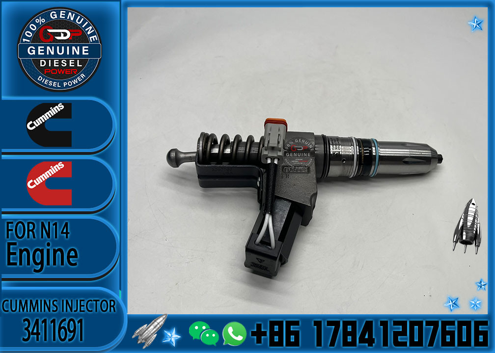 Original N14 Diesel Machinery Engine Parts 3411766 Fuel Injector For Cummins
