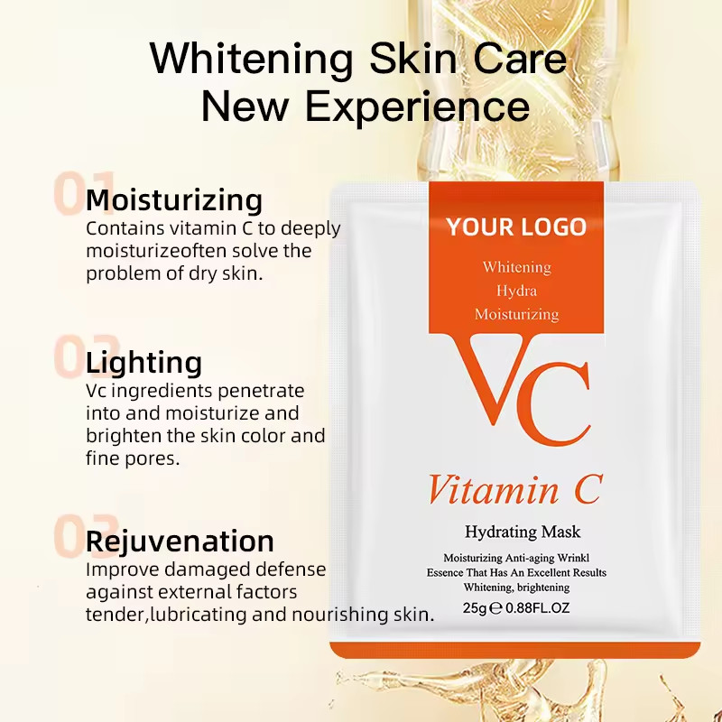 Anti Aging Hyaluronic Acid Face Mask Whitening Transparent Facial Vitamin C Mask