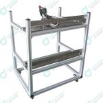 Four Wheel Two Layer Stainless Steel Mirae SMT Feeder Carts
