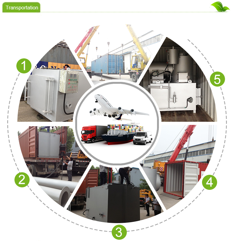 Durable 1000L/H Gold Recycling Machine for Medical Waste Incineration and Treatment