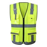 Red Yellow High Visibility Reflective Safety Vest Coat For Men Kids Children
