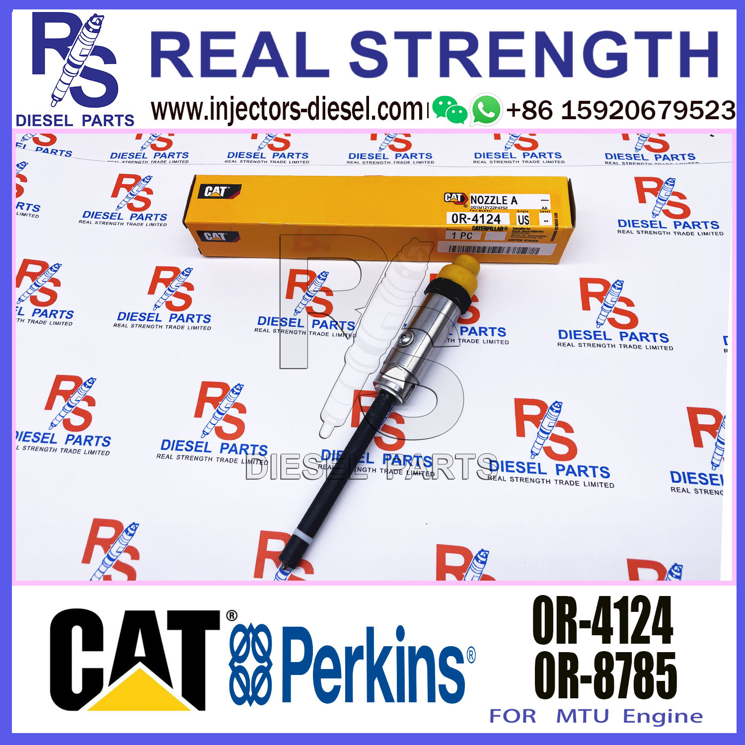 CAT Diesel Fuel Injector Pencil Nozzle 7W-7038 7W7038 0R4124 0R-4124 For Caterpillar Engine
