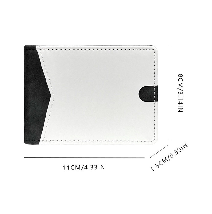 DIY Personalized Multiple Card Slots Mans Sublimation PU Leather Wallet For Sublimation Heat Transfer Printing