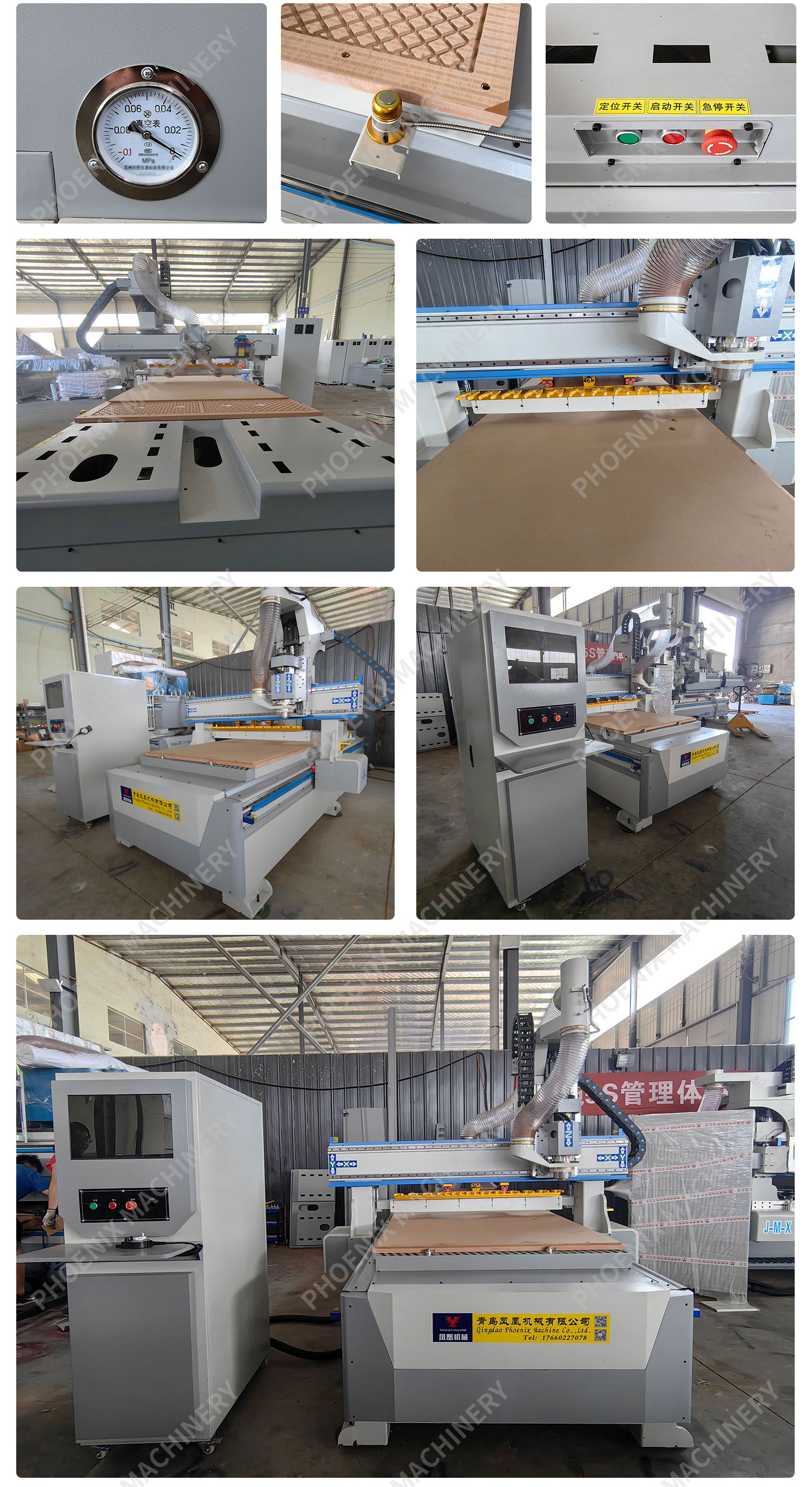 Effortless Operation 3 Axis CNC Router Machine for Wood Maximum Working Speed 20000mm/min