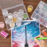 Bead Organizer Box, Diamond Painting Storage Containers, 14 Slots Diamond Art