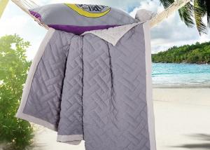 China Simple Solid King Size Bedspreads , Machine Quilting Hotel Collection Bedspreads wholesale