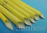 Yellow F Class Acrylic Fiberglass Sleeving Electrical Heat Protection Sleeve