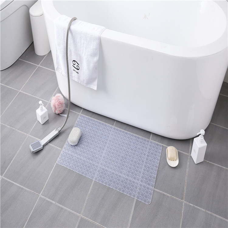 Unique Design Transparent Pvc Non Slip Bath Tub Bathroom Shower Mats