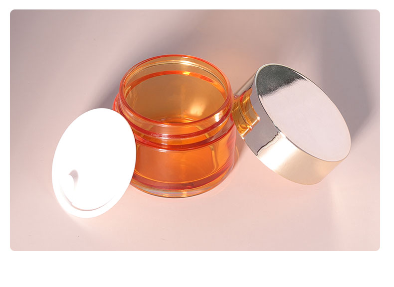 30g 50g Custom Body Butter Jars Round Plastic Jars With White Lids