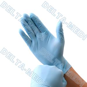 China White Non Sterile Powdered Nitrile Examination Gloves wholesale