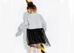 Latest Kids Girls Clothes Number Printing Mesh Stitching Girls Winter Dresses