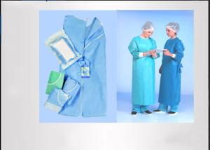 China Feeling Soft Disposable Hospital Gowns Unisex Convenient Good Tensile Strength wholesale