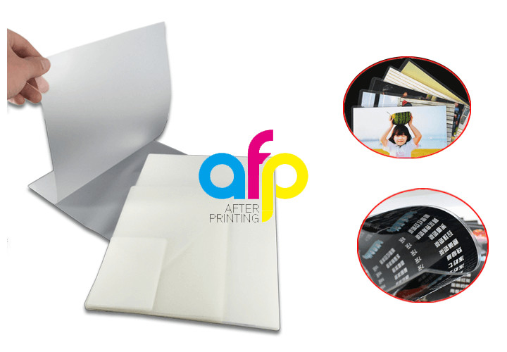 60~350 Micron Glossy Pet Polyester Pouch Laminating Film For Document Photo Menu Lamination