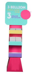 China EB Flute POS Cardboard Shelf Displays Double Sides Coated wholesale