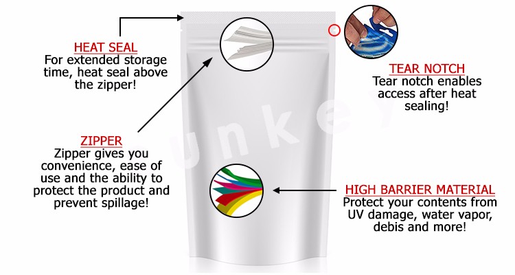 Closable Custom Heat Seal Stand Up Retort Pouch Sauces Soup Packaging Bags