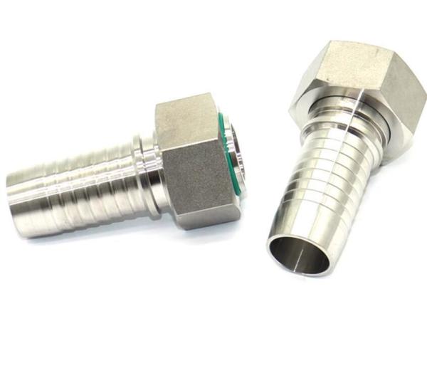 Cut Through Stainless Steel Hydraulic Hose Fittings Female Male Thread Fittings