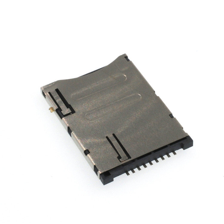 9p Push Push Sim Connector SMT Card Socket For PCB