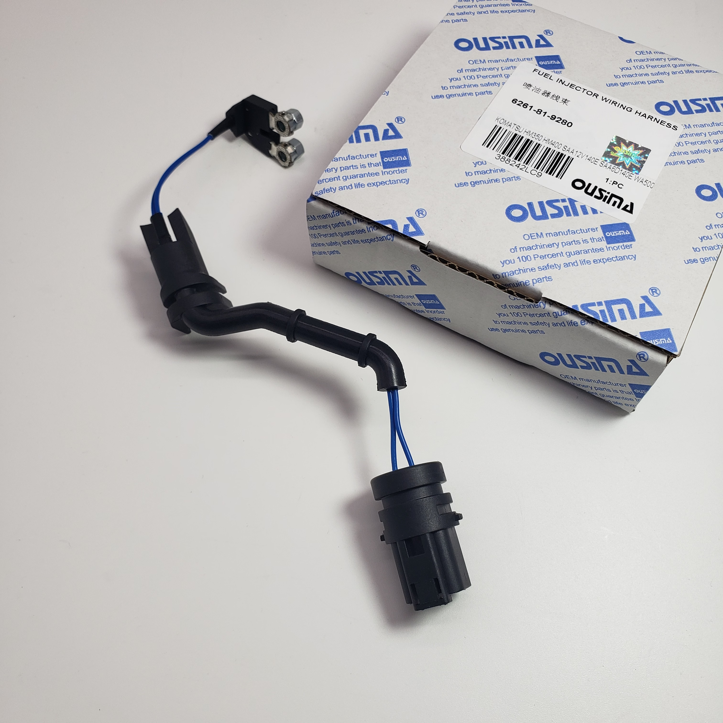 Fuel Injector Wiring Harness 6261-81-9280 For KOMATSU HM350 HM400 SAA12V140E SAA6D140E WA500