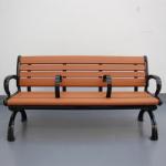 3 Seater Outdoor Recycled Plastic Benches With Cast Aluminum Legs 1800mm Length