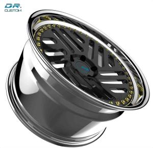 China Gray Deep Dish Off Road Wheels Rims ET15 5x108 17 Inch wholesale