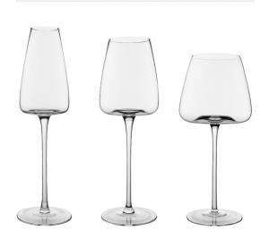 China Handblown Crystal Burgundy Red Wine Glasses Lead Free 260ml wholesale