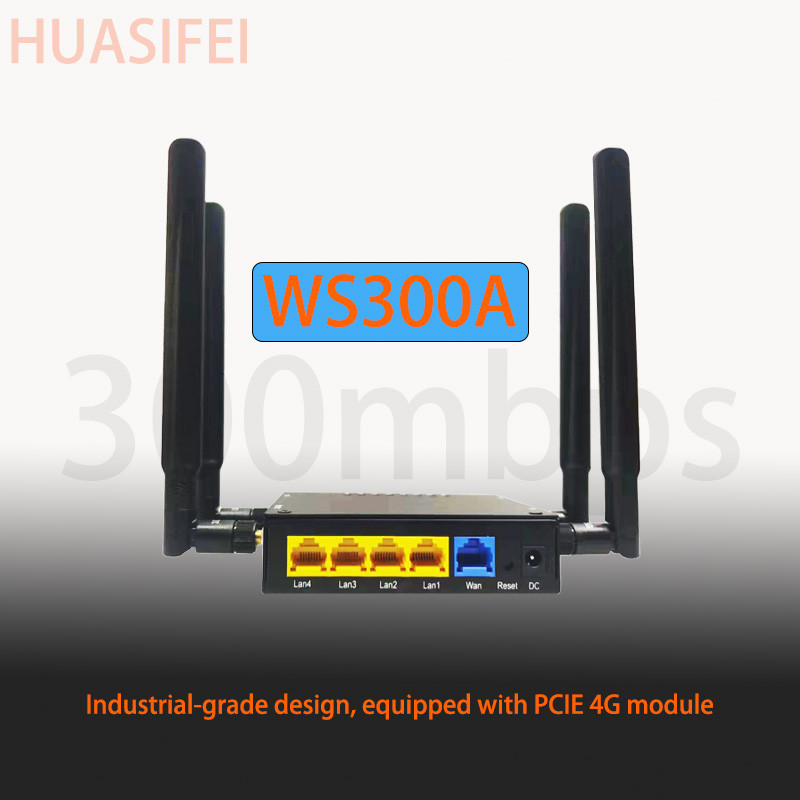 300Mbps 4g Lte Router Black Iron Shell 4g Wifi Router For Home