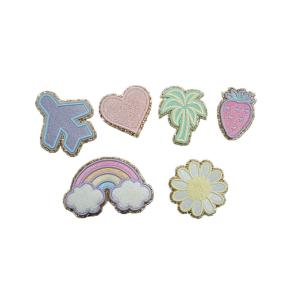 China Ironing Glitter Cute Embroidered Patches For Kids Clothes Bags on sale