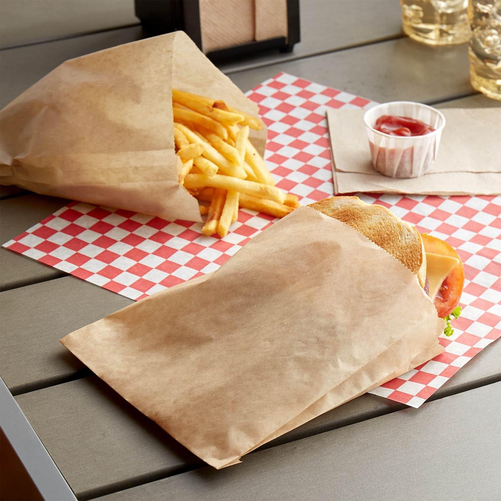 French Fries Packaging Glassine Paper Bags with Customized Logo and Gravure Printing
