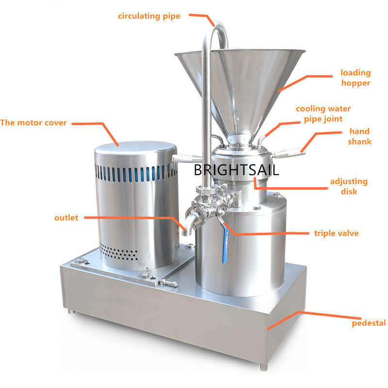 Food Grade 10tons Per Hr 38mm Powder Grinder Machine For Making Peanut Butter