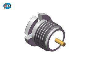 China Bulkhead Microminiature Push on Coaxial Connectors SMP Male Stainless Steel wholesale