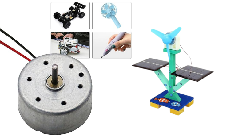 RF-300 motor Application in DIY Toy Fans