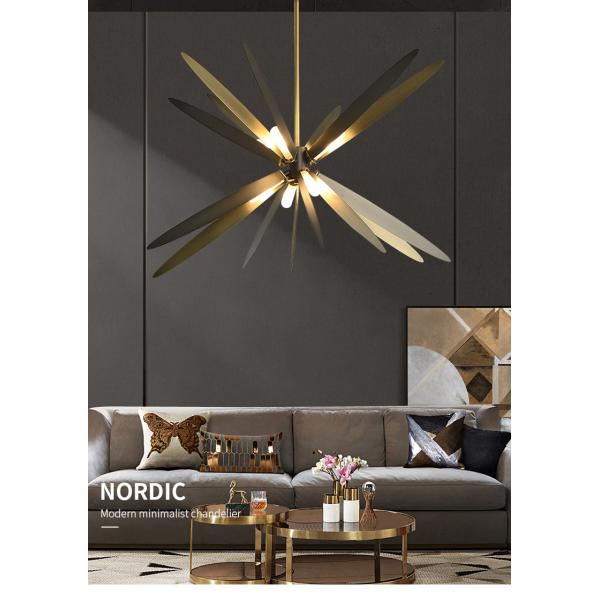 Nordic Black Dragonfly Art Chandelier Luxury Living Room Restaurant Cafe Libellule Chandelier(WH-MI-343)