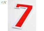 Number 0-9 Novelty Applique Red Chenille Patches Iron Or Sewing On