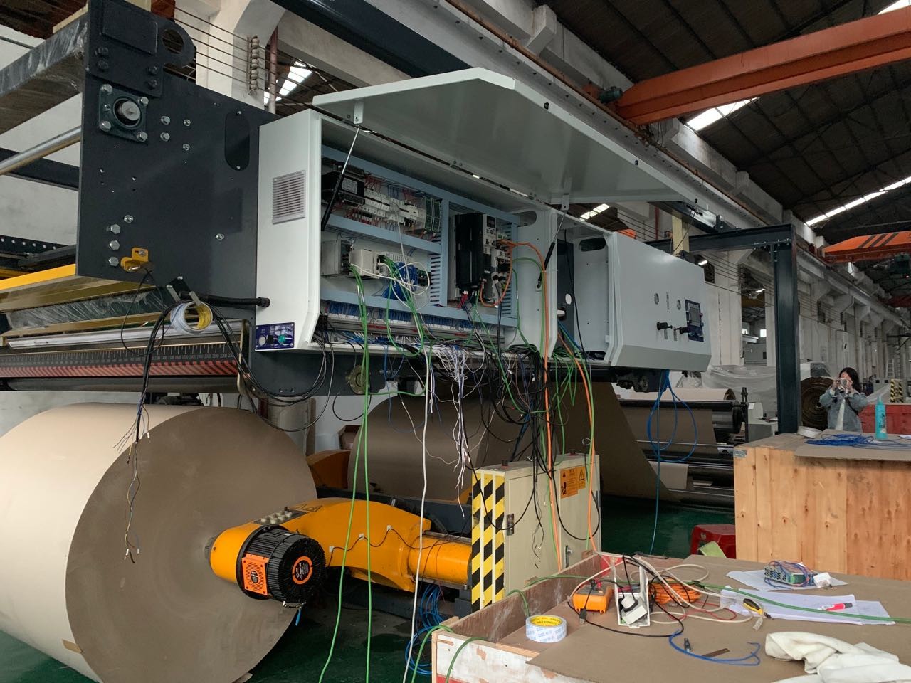 2 Layer Corrugator Splicer , Eco100 80m/Min Carton Box Maker Machine