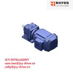 1.1KW Industrial Gear Motor Helical Reduction Gearbox 24.42 R37DRN90S4