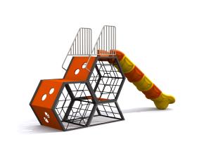 China Steel Customized Kids Outdoor Playground Equipment Child Play Set Slide Toy wholesale