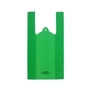 China Bio Based Disposable Pet Waste Bags , Green T Shirt Plastic Bags LF-PET-004 wholesale
