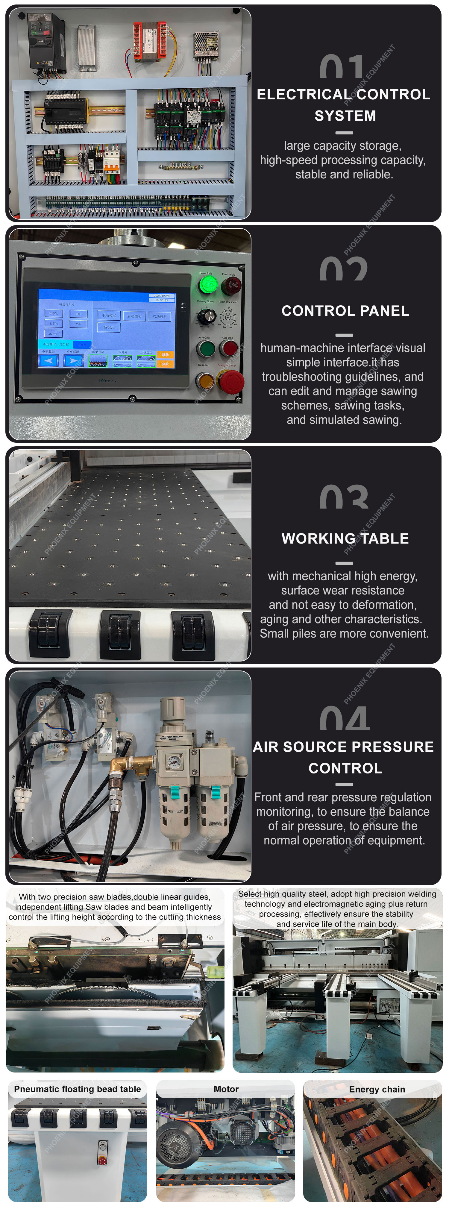 Wood Cutting Automatic Computer Panel Saw Machine MJ6230B for Furniture Industry