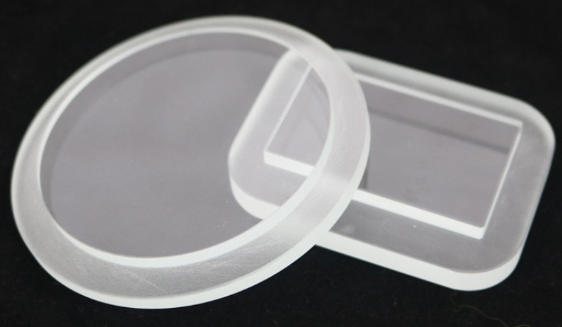 Optical Grade Round / Square High Borosilicate Glass Smooth Surface Tempered Step Glass For Light Cover