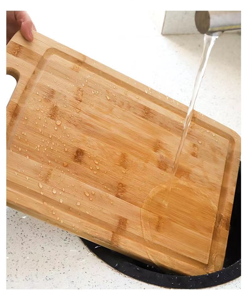 Customized Wood Rectangular Chopping Platter for Durable Vegetable Cutting in Kitchen