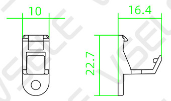 PC Wire Junction Connector / Connector Carrier Orange Color 10*22.7*16.4mm