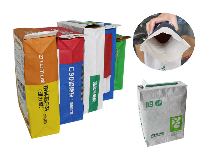 Custom Design Pasted Valve Multiwall Paper Bags For Flour Packaging 5Kg 10kg 20kg