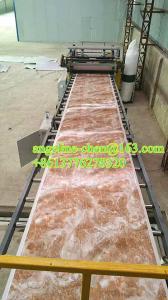 China 1220mmx2440mm pvc stone powder imitation marble wall tile wall sheet production line wholesale