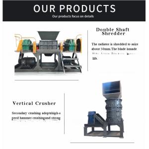 Metal Scrap Heat Radiator Recycling Machine Line with Crushing and Separating