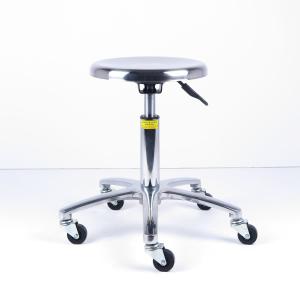 China Adjustable Cleanroom Ergonomic Laboratory Stools Stainless Steel Material wholesale