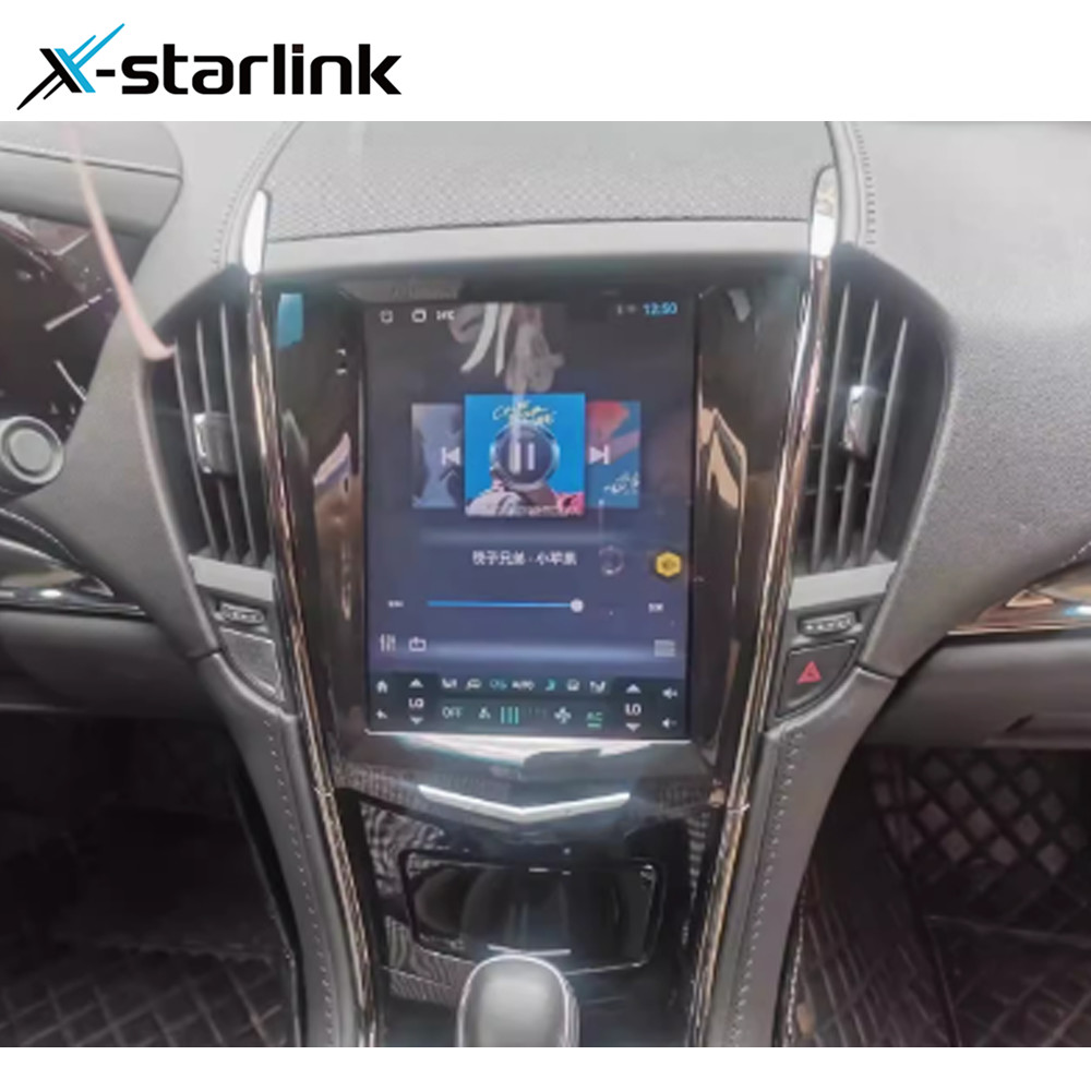 Tesla Style Android 12 Navigation Car Radio 10.4In For Cadillac ATS CTS SRX Escalade