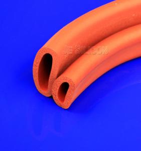 China FDA 0.8mm-60mm Silicone Extruded Sponge Foam Tube wholesale
