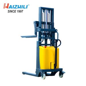 China DC 12V / 1.6KW 2 Ton Manual Forklift , 3.5 Meter Semi Electric Double Mast Forklift wholesale