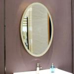 Modern Luxury Home Decor Metal Framed Mirrors Living Room Oval Wall Gold Mirror